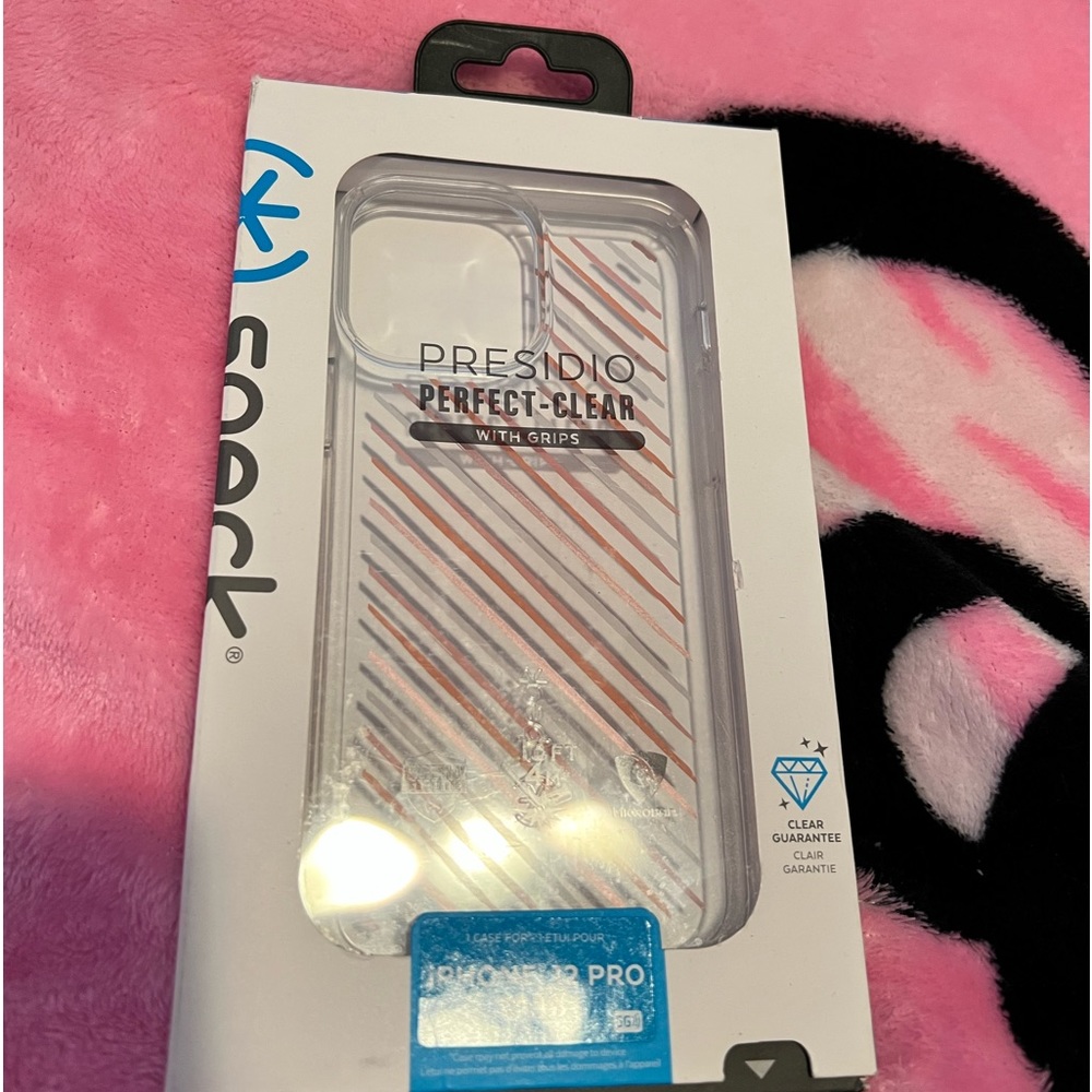 Pink & Silver Speck Case
